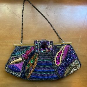 Chico’s Beaded and Embroidered Evening Bag